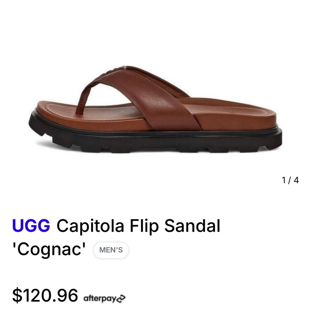 UGG Men's Capitola Flip California Sandals - Picture 6 of 6